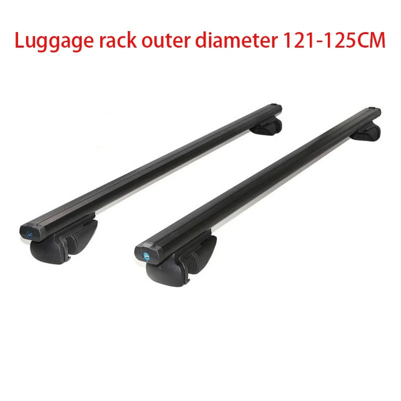 2PCS Universal Roof Rack Crossbars - 120/135CM Aluminum Alloy for SUVs, Kayaks, and Cargo - Delicate Leather