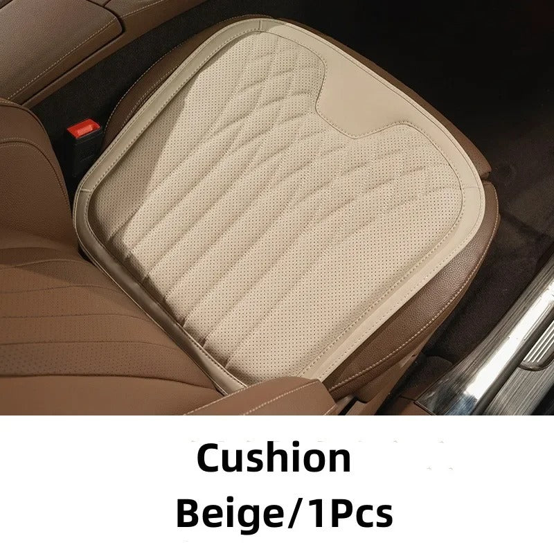 Breathable Nappa Leather Driver Seat Cushion & Waist Pillow - Ergonomic Comfort for BMW Interiors - Delicate Leather