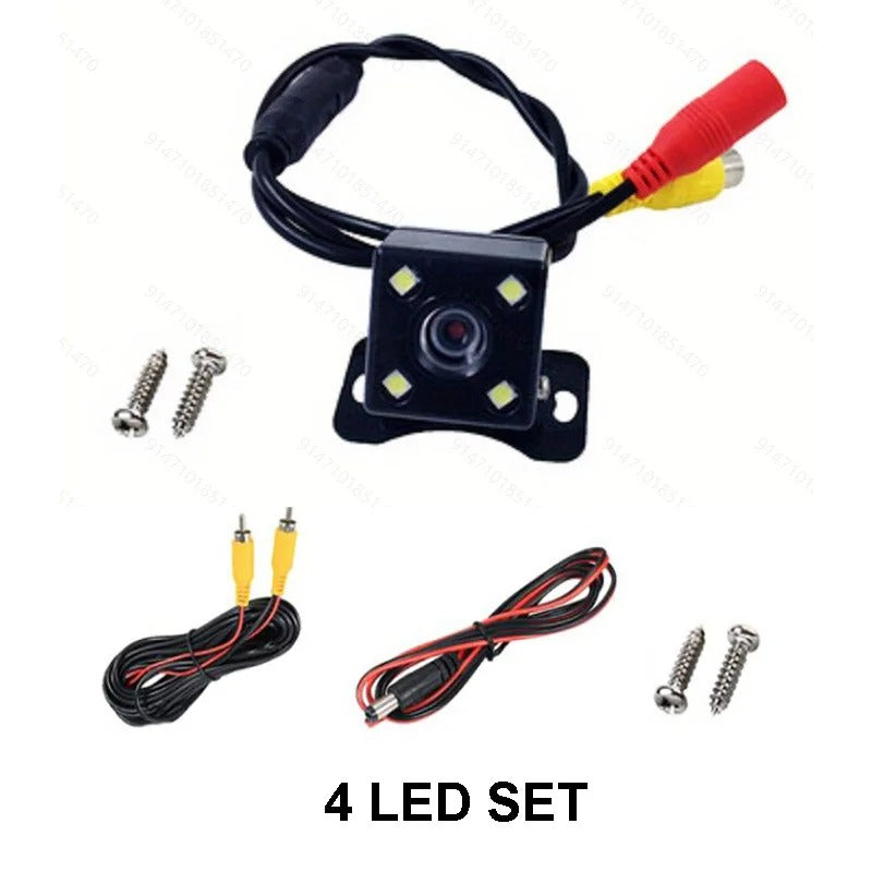 Wireless Car Backup Camera Kit - 4.3" Monitor Rear View System for RVs, Trucks, and SUVs - Delicate Leather