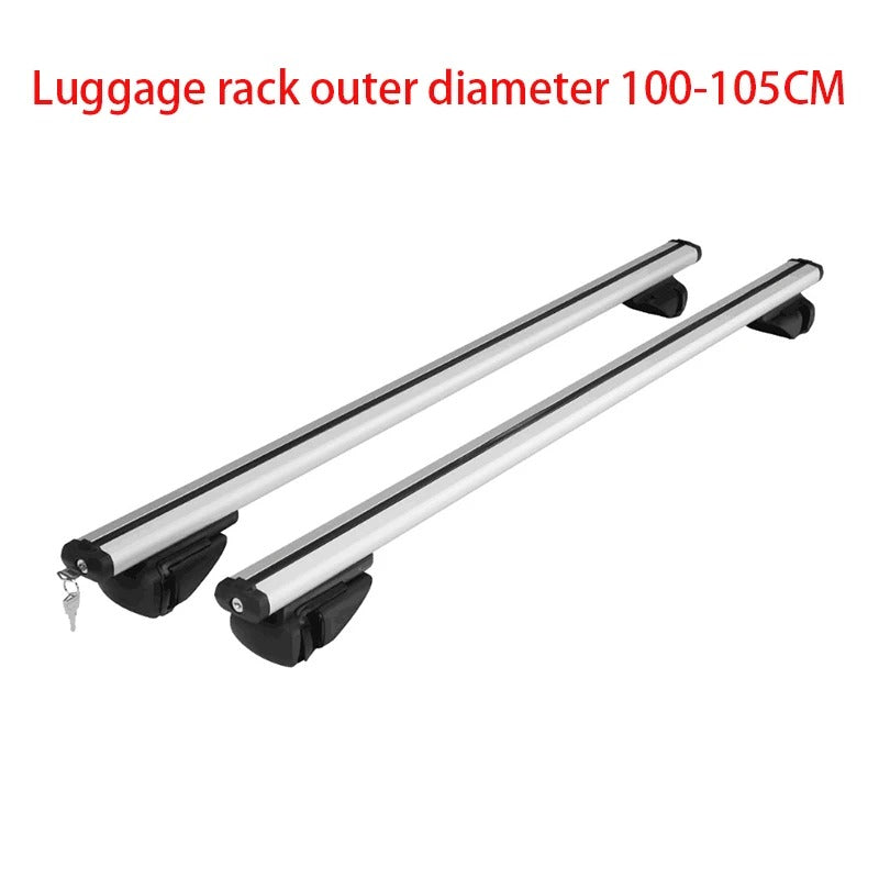 2PCS Universal Roof Rack Crossbars - 120/135CM Aluminum Alloy for SUVs, Kayaks, and Cargo - Delicate Leather