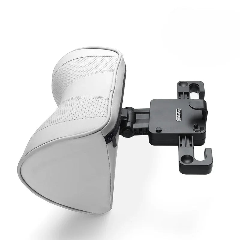 Leather Car Seat Headrest Cushion - Multi-Function Memory Foam Car Neck Pillow - Adjustable Car Headrest Pillow - Auto Accessories - Delicate Leather