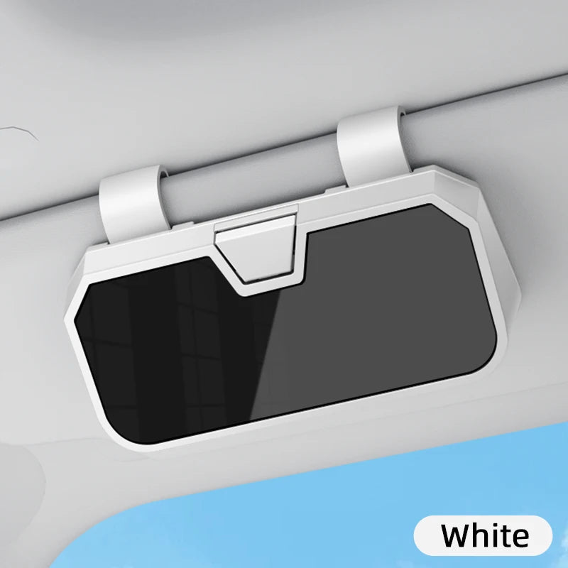 Car Sunglasses Holder – Multi-Function Glasses Case with Card & Ticket Storage - Delicate Leather