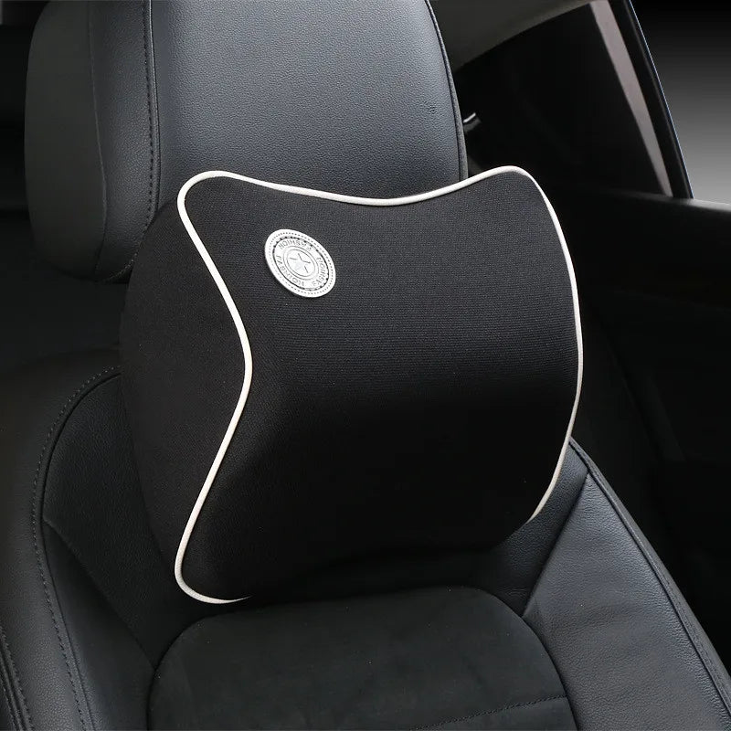 Car Lumbar Support & Neck Pillow Kit – Ergonomic Memory Foam Cushion for Back & Muscle Pain Relief