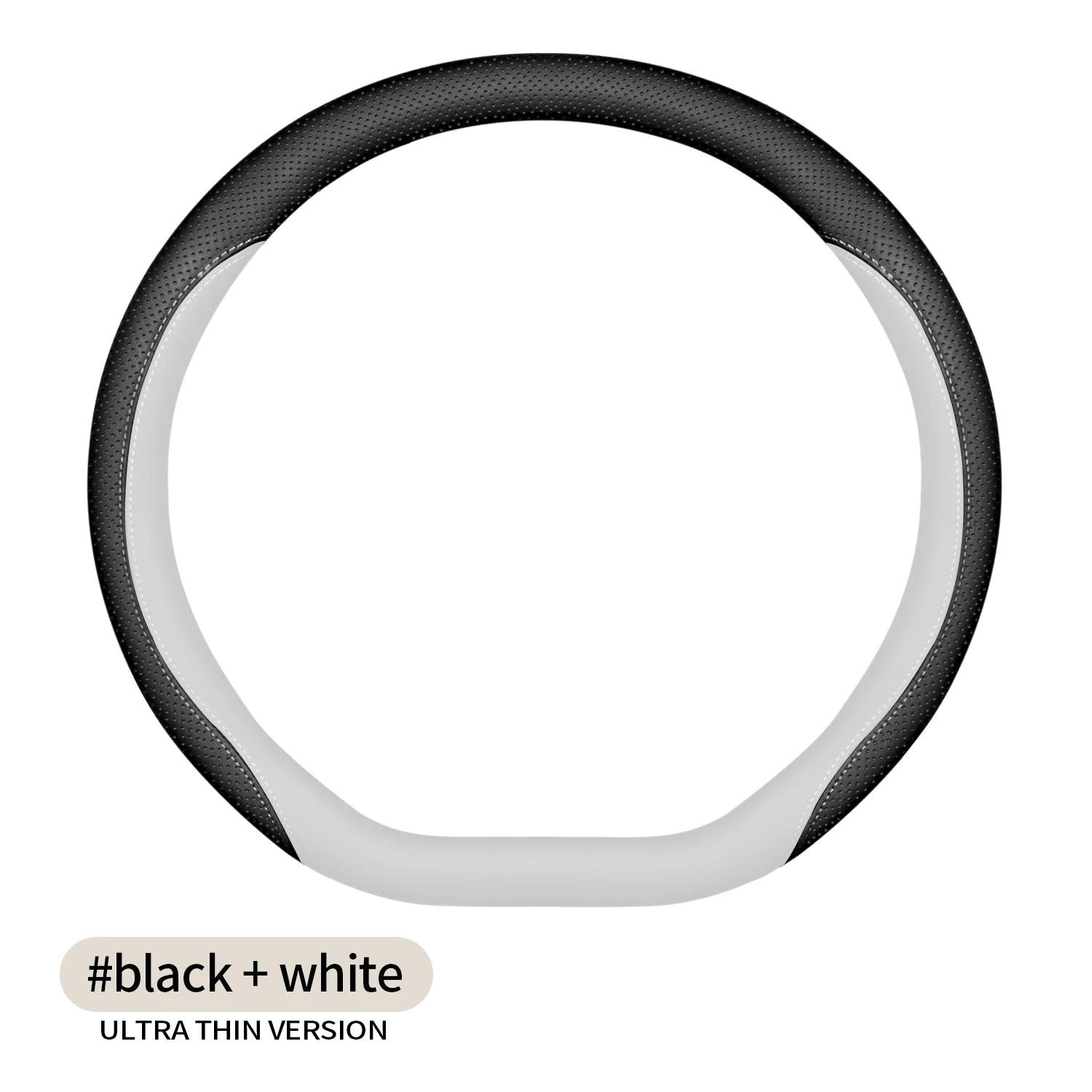 Nappa Leather Steering Wheel Cover – Easy Installation, Universal Fit Automotive Interior Accessory - Delicate Leather