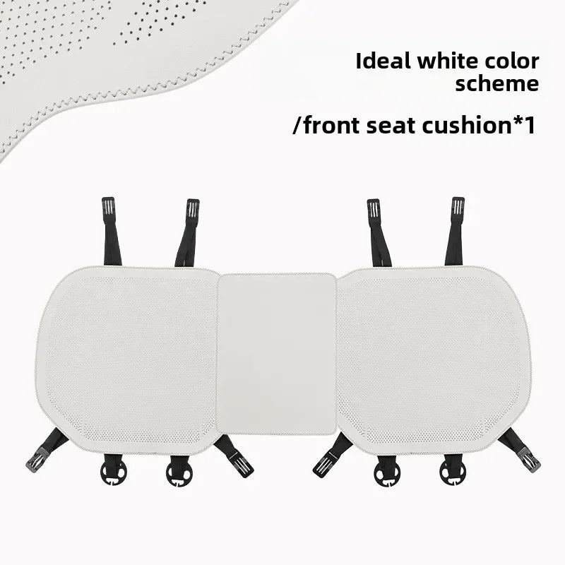 Universal Nappa Leather Car Seat Cover - Four Season Auto Breathable Comfortable Saddle Cushions - Seat Covers for Car Seats - Delicate Leather