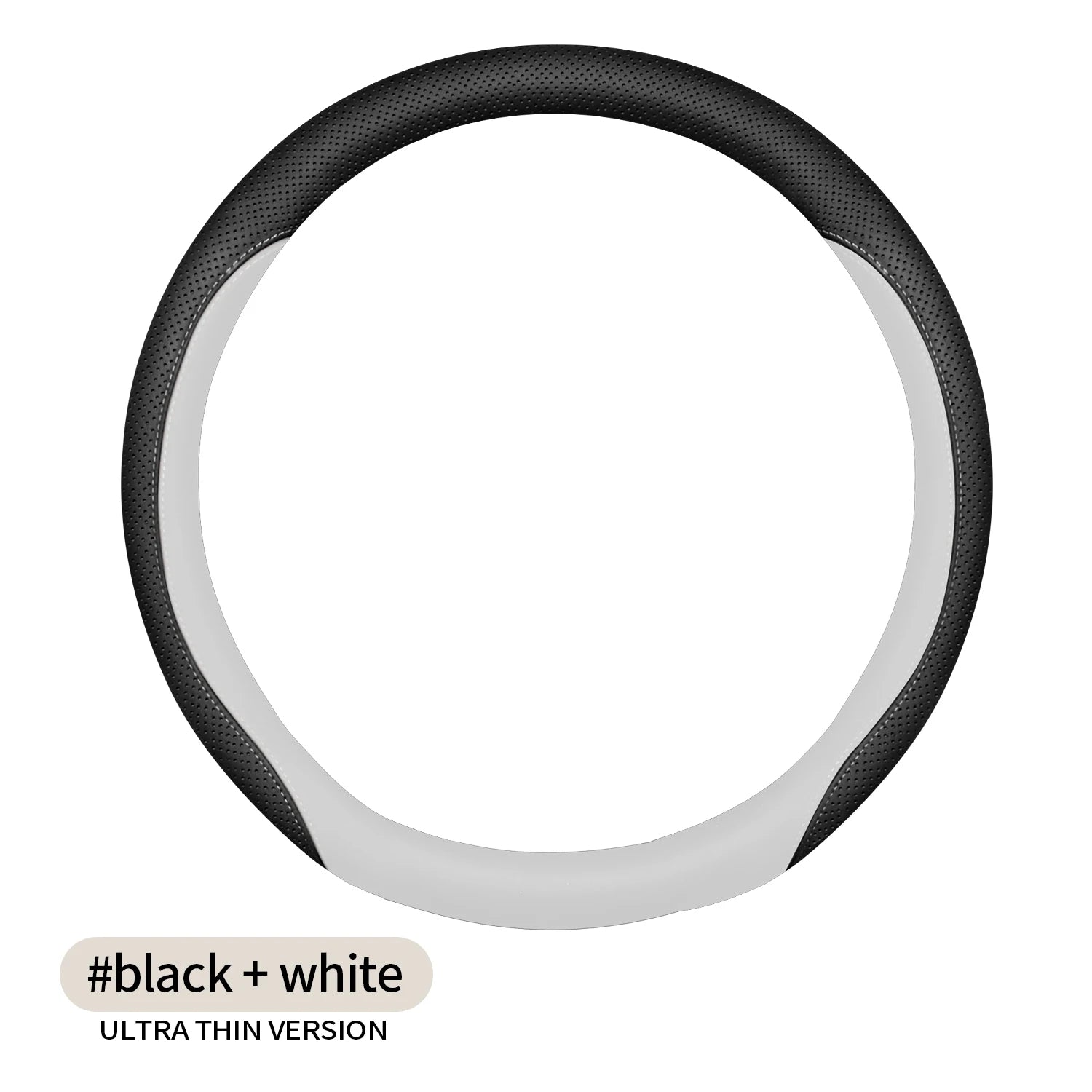 Nappa Leather Steering Wheel Cover – Easy Installation, Universal Fit Automotive Interior Accessory - Delicate Leather