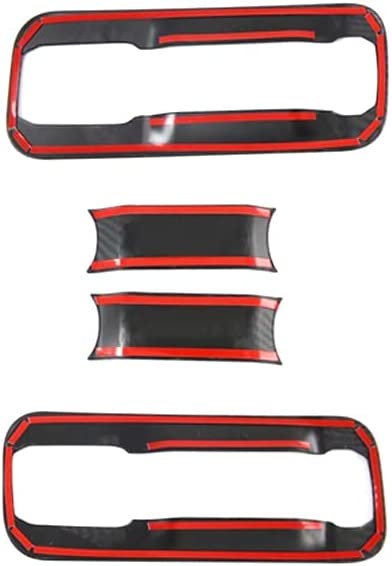 F-150 ABS Carbon Fiber Outdoor Handles Bowl Cover Trim for F150 20152016 2017 2018 2019(4pcs) - Delicate Leather