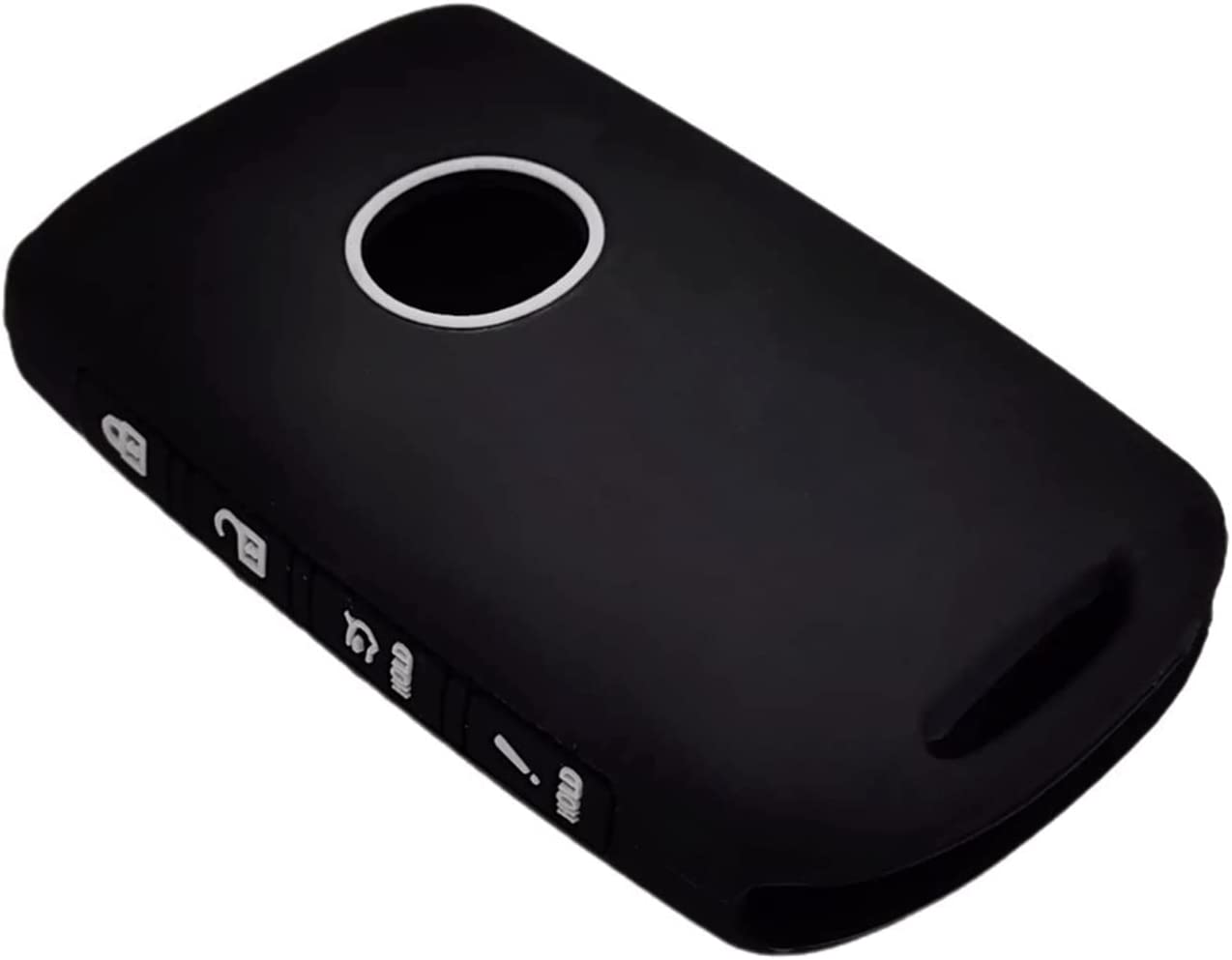 Silicone Rubber Key Fob Cover Compatible with 2019-2022 3 6 CX-30 CX-5 CX-9 WAZSKE11D01 662F-SKE11D01 - Delicate Leather