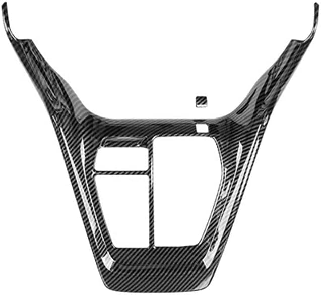 RAV4 ABS Carbon Fiber Grain Gear Shift Box Panel Trim Gear Shift Frame Decal Center Console Panel Cover Trim for RAV4 2019 2020 2021 2022 Interior Accessories(2PCS) - Delicate Leather