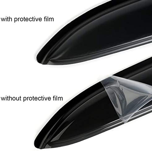 Original Side Window Wind Deflector, 4pcs Outside Mount Tape-On Nice Rain Guards Set, Vent Visor fit for 2015-2022 Ford Edge FD4P04 - Delicate Leather