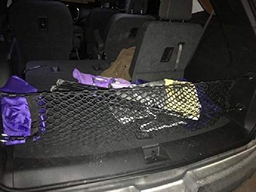 Envelope Style Automotive Elastic Trunk Mesh Cargo Net for Traverse 2018-2022 - Premium Trunk Organizers and Storage - Luggage Net for SUV - Best Car Organizer for Traverse - Delicate Leather