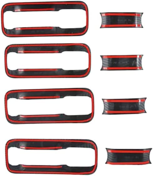 F-150 ABS Carbon Fiber Outdoor Handles Bowl Cover Trim for F150 20152016 2017 2018 2019(4pcs) - Delicate Leather