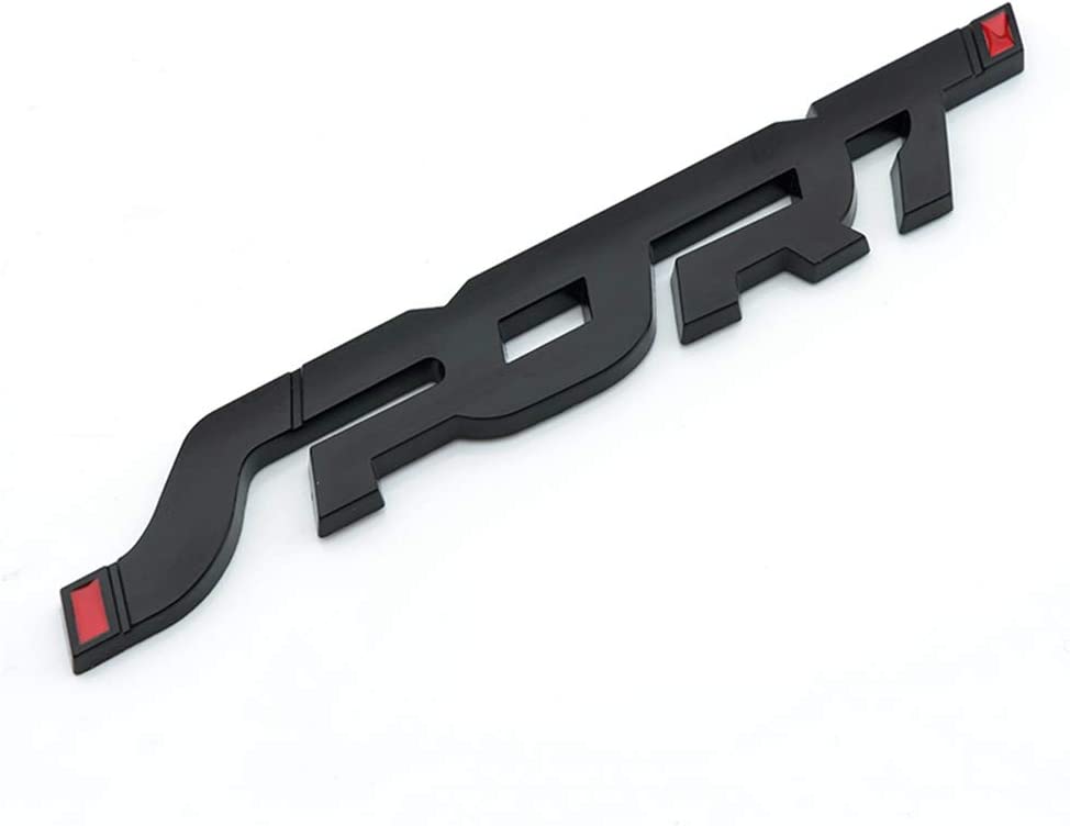 2Pack Metal Car Sport Sticker, 3D Premium Car Side Fender Rear Trunk` Emblem Logo Badge Decals Compatible for Ford/Jeep/BMW/Dodge Ram/Cadillac/Benz/Chrysler/Toyota/Nissan/Chevrolet - Delicate Leather