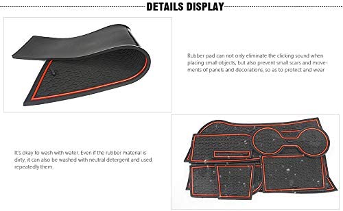 Protector Mats for Jetta Accessories 2013-2018 Custom Fit Door Compartment Liners Cup Holder Console Liners Anti Dust Mat Pads Car Interior - Delicate Leather