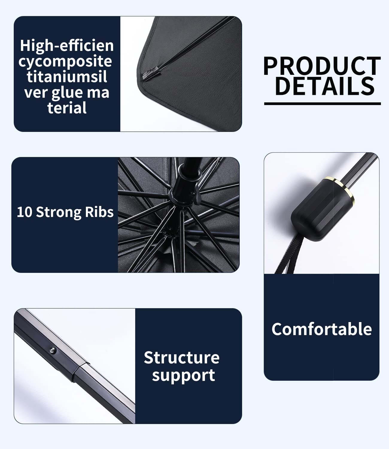 Custom-Fit for Infiniti Windshield Sun Shade, Foldable Windshield Sunshade Sun and UV Protection, Car Sun Shade Windshield - Delicate Leather