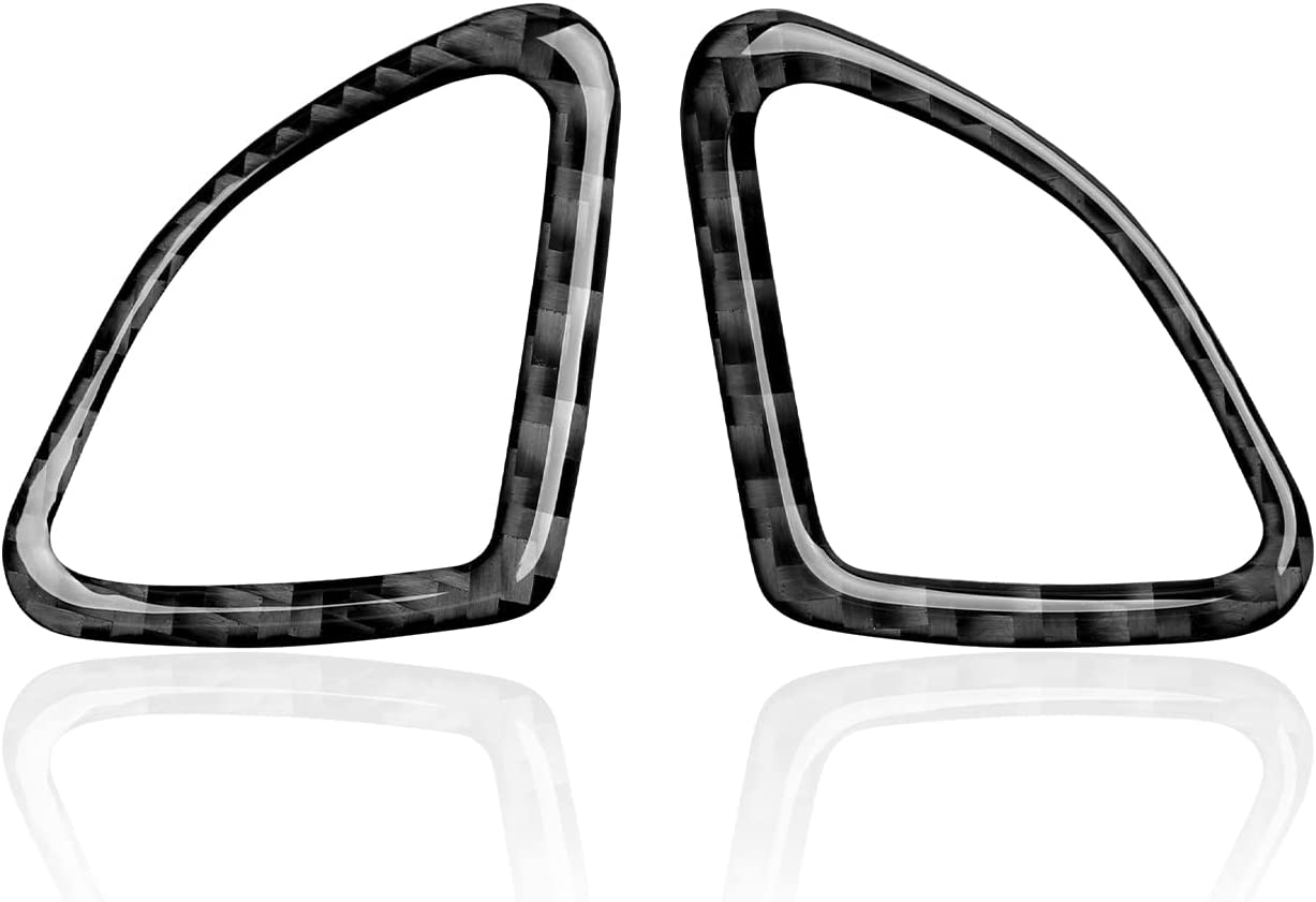 Car Window Lift Trim Switch Panel Decorations Sticker Decal Carbon Fiber Interior Trim Cover for C7 2014 2015 2016 2017 2018 2019 Accessories - Delicate Leather