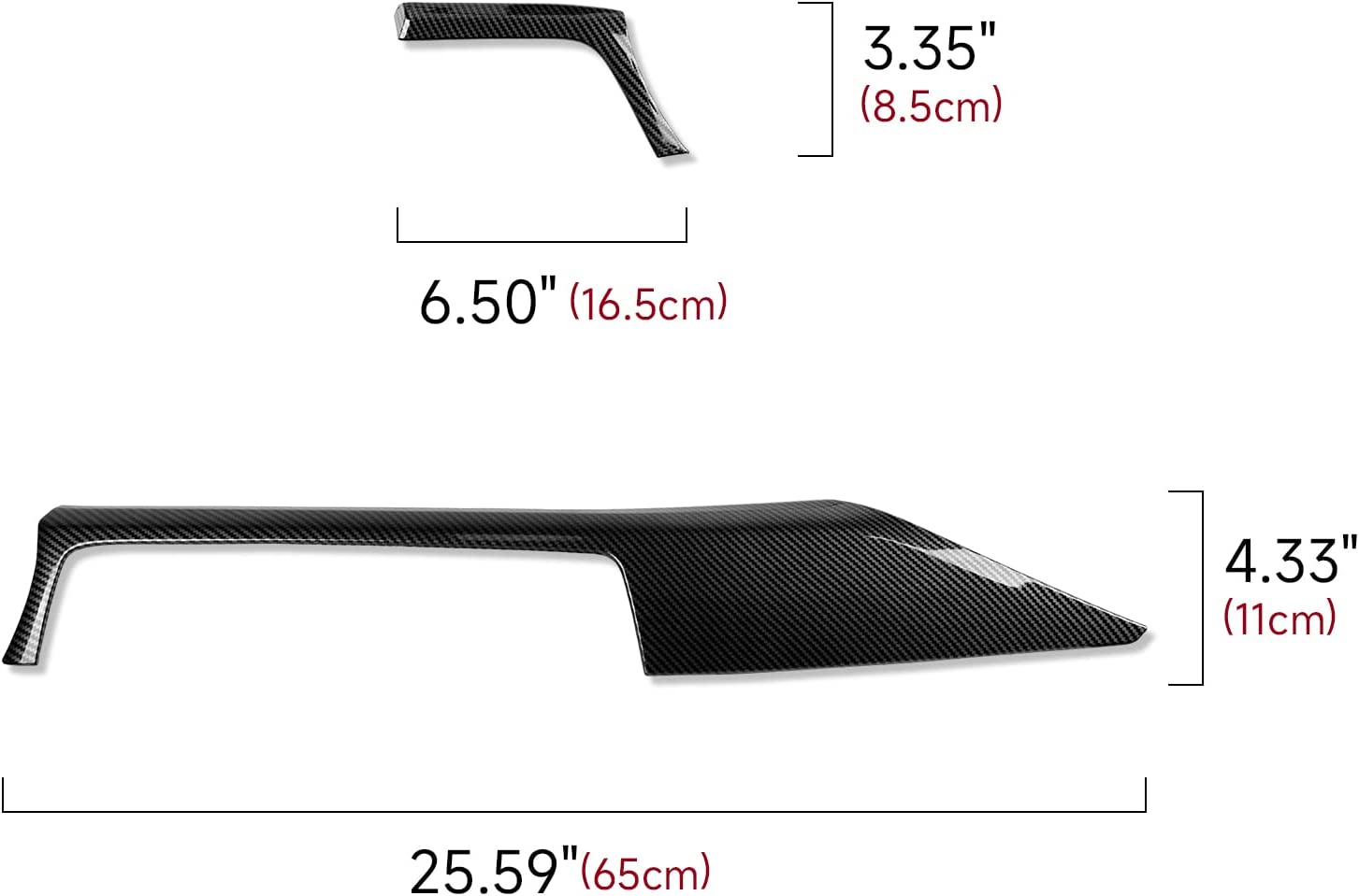 Car Dashboard Cover Panel Sticker Carbon Color ABS Decal Trim fits for 3 4 Series F30 F31 F34 3GT F32 F33 F36 Accessories - Delicate Leather