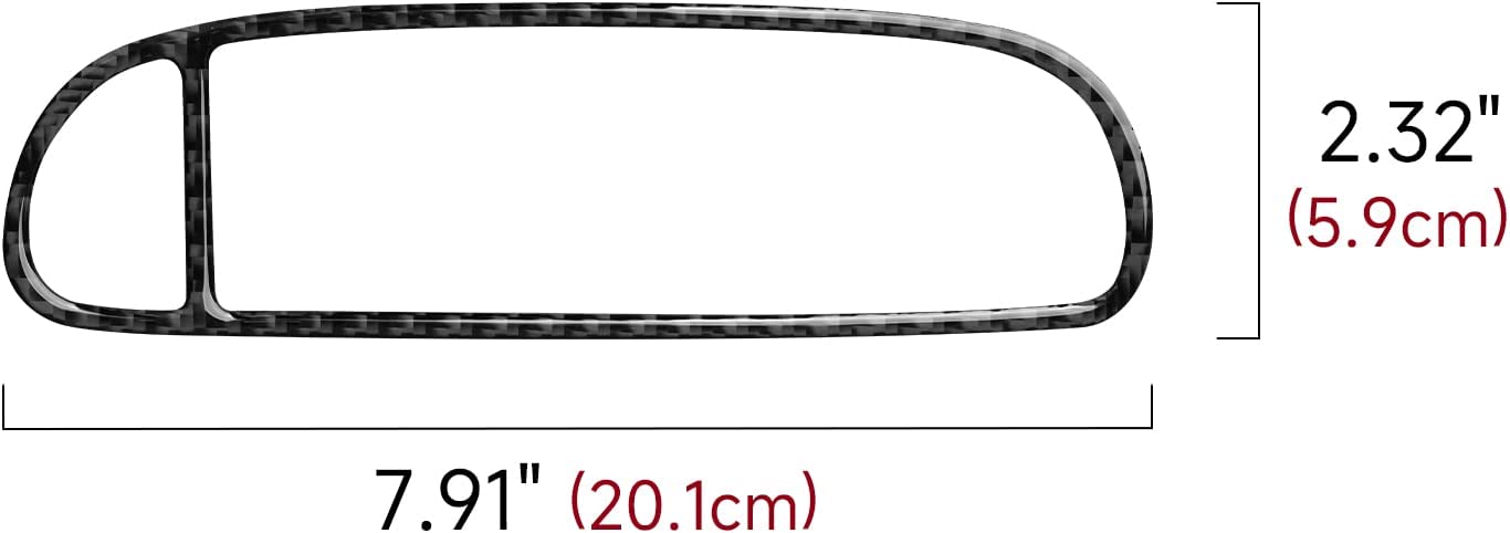 Carbon Fiber Car Central Air Outlet Sticker Decal Interior Trim Cover for C5 1998 1999 2000 2001 2002 2003 2004 Accessories - Delicate Leather