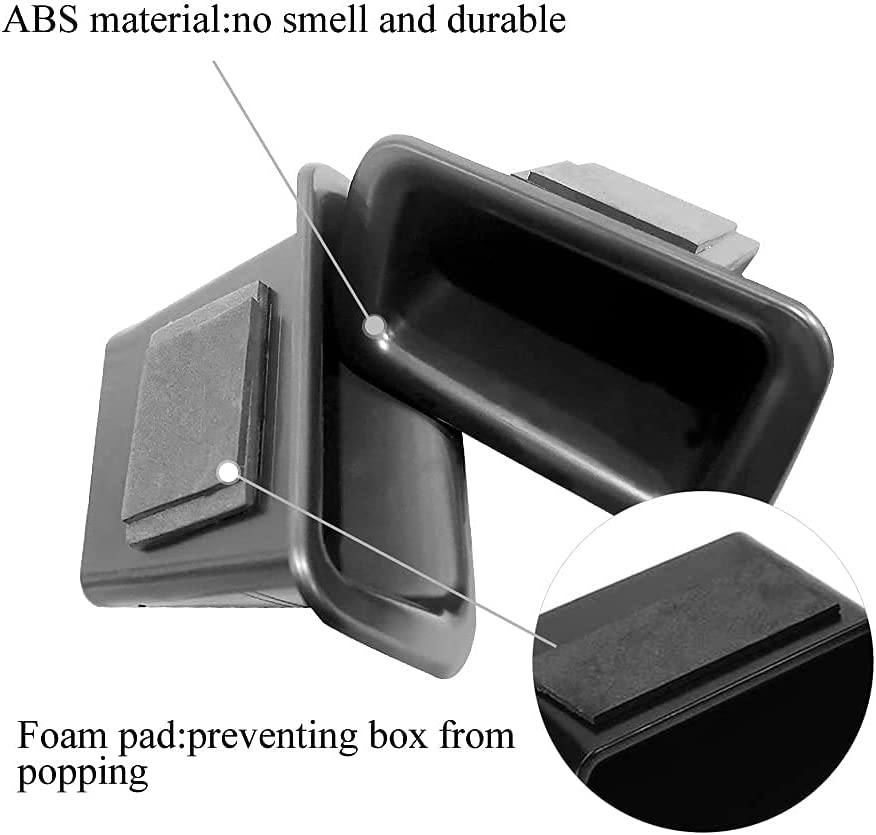 Front Row Door Side Storage Box Compatible with Ford Explorer 2011 2012 2013 2014 2015 Armrest Phone Container Door Organizer Handle Pocket ABS Tray Insert Glove Pallet… - Delicate Leather