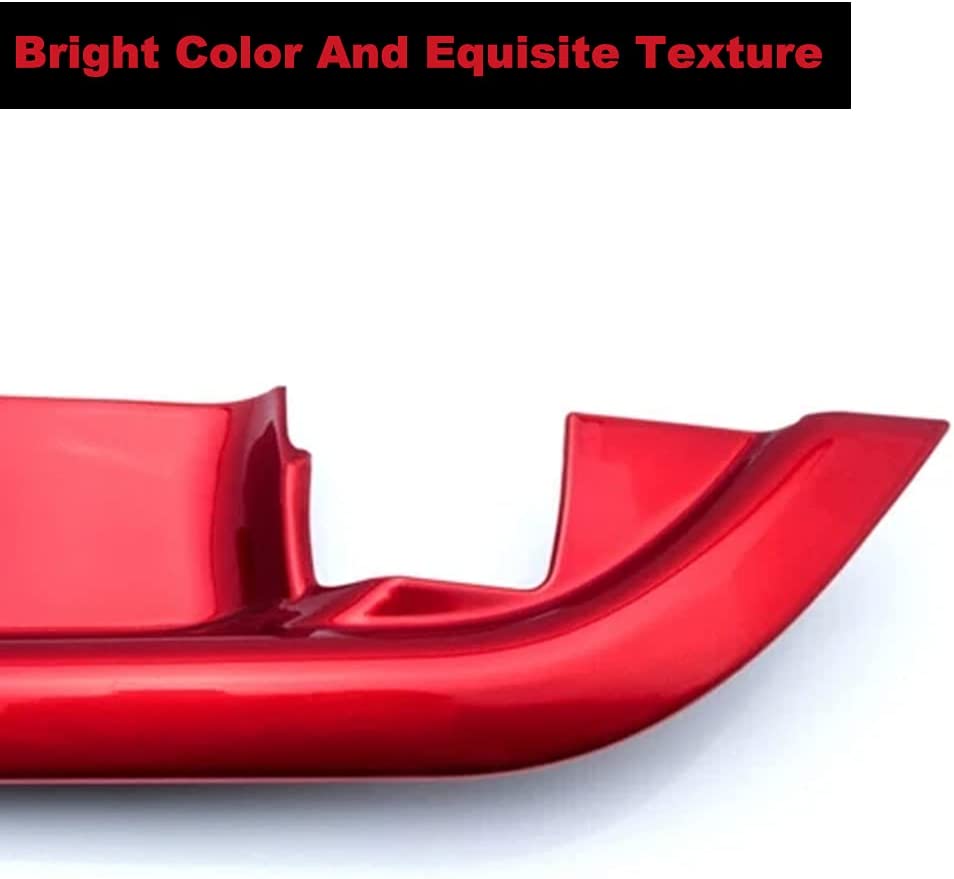 4PCS Inner Door Handle Decoration Cover ABS Red Interior Door Bowl Frame Trim Sticker Compatible with Camry 2018 2019 2020 2021 2022 2023 - Delicate Leather