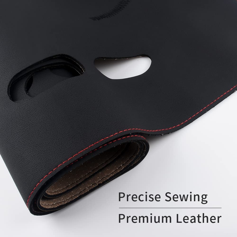 Dashboard Covers for Grand Cherokee Accessories 2011-2022 Center Console Cover Car Interior Dash Board Sun Shade Mat Anti-Slip Protector Pad - Delicate Leather