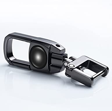 Leather Car Keychains, Car Key Chain, Key Chain for Men, Metal Keychain Accessories, Family Present,2 PCS - Delicate Leather