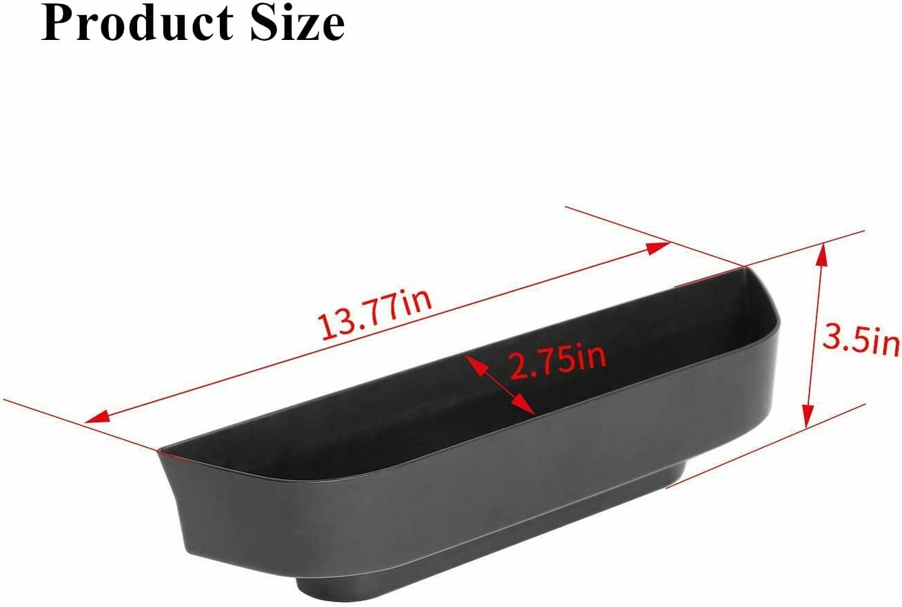 TJ Co-pilot Passenger Grab Bar Storage Tray Organizer Box for 1997-2006 Wrangler TJ SE Sport Sahara Rubicon Sport Utility Black Interior Parts Accessories - Delicate Leather