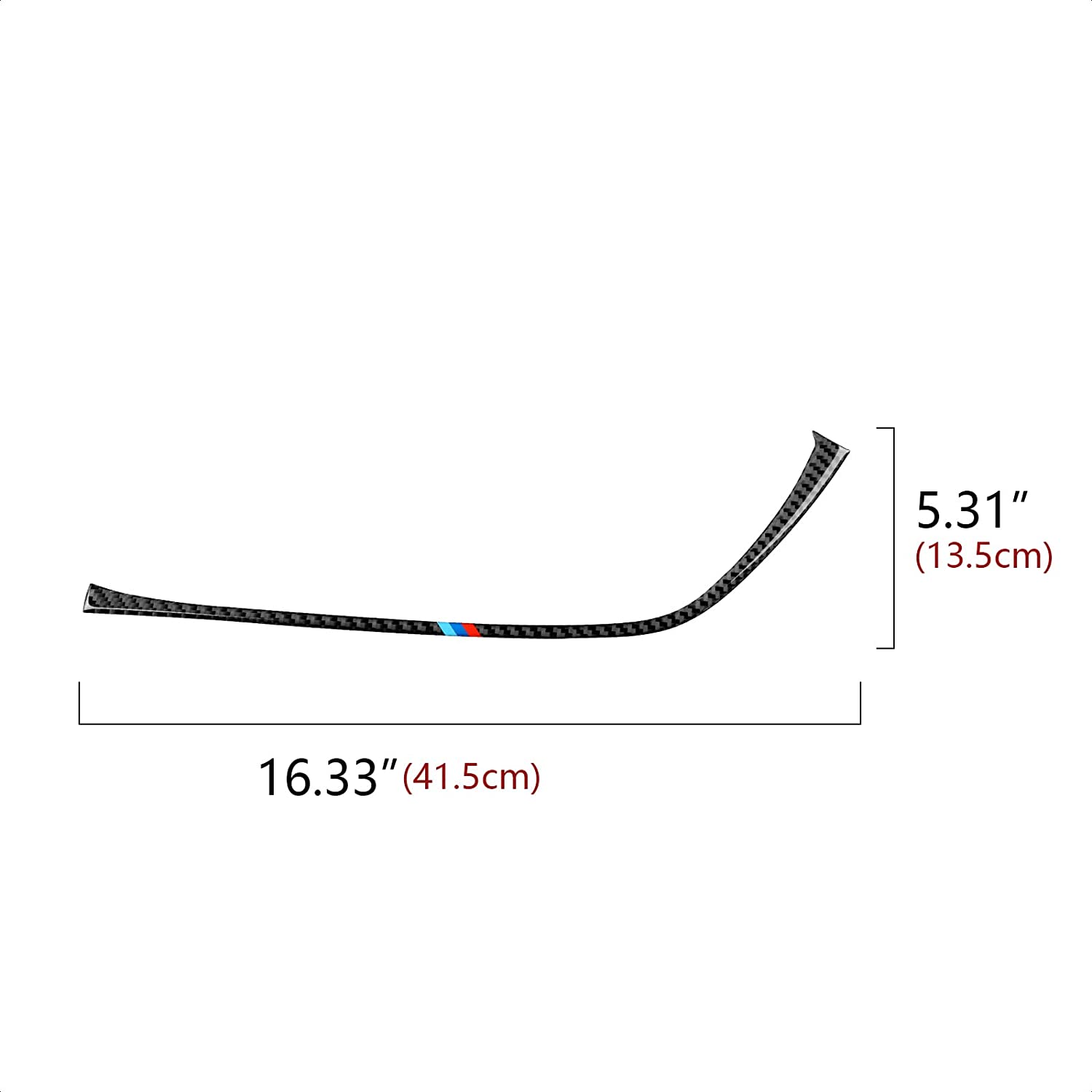 Car Gear Shift Trim Soft Carbon Fiber Decal Sticker Compatible with F30 F31 F34 3GT F32 F33 F36 3 4 Series Accessories, 2012-2020 - Delicate Leather