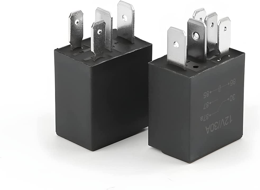 5 Pin 12V 30A Relay Multi-Purpose Automotive Relay Heavy Duty Standard Relay for Car Motor, Auto Replacement Accessories, Pack of 4, Custom For Cars - Delicate Leather