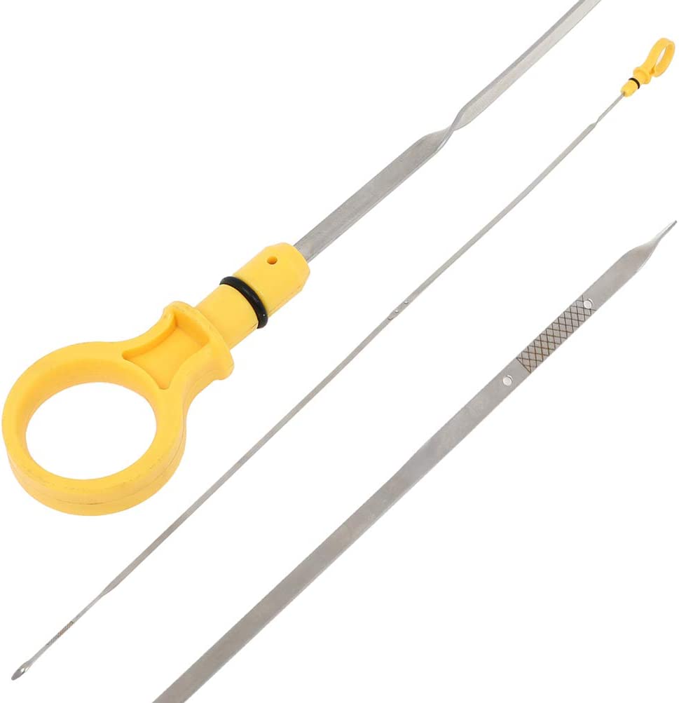 Oil Dipstick 29.53"x 1.34"x 0.32" Oil Level Indicator Fit For For F-150 5.4L V8 2004-2008 For Mark LT 5.4L V8 2006-2008 - Delicate Leather