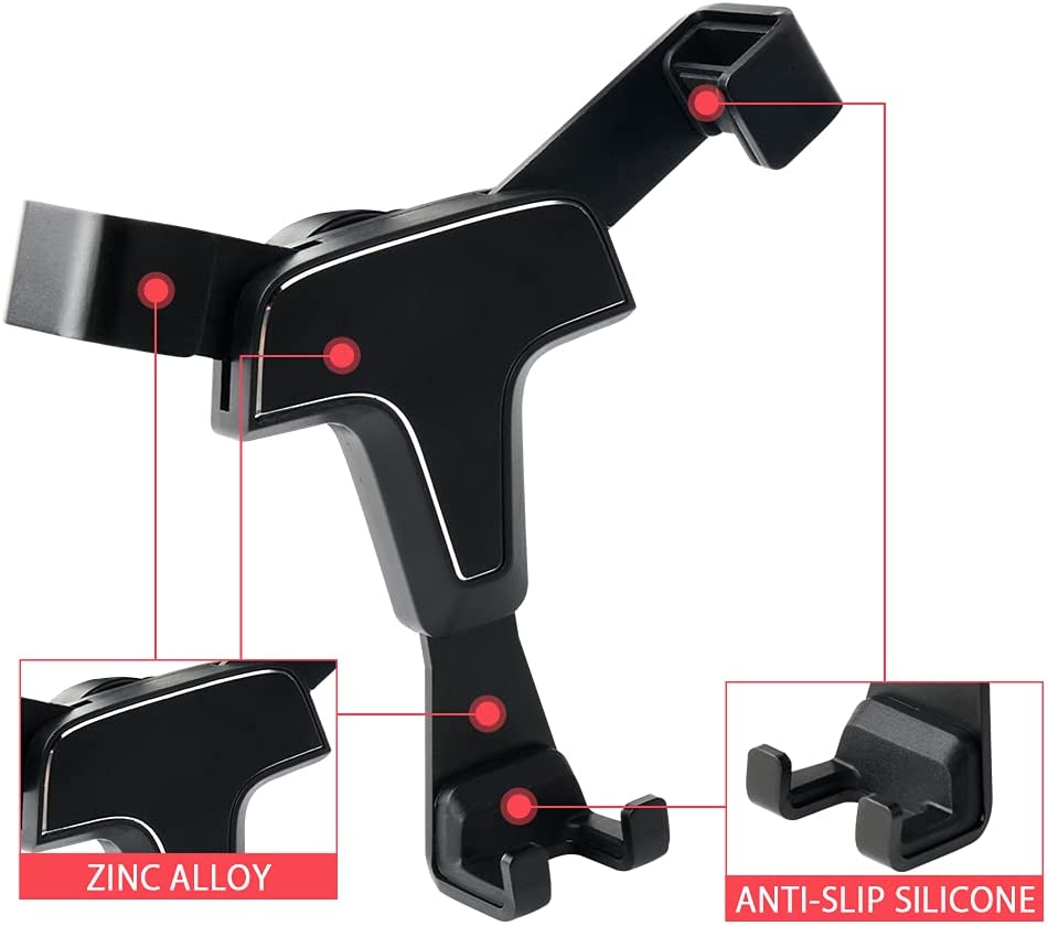 Mazda CX5 CX-5 Accessories Car Phone Holder Mount Cell phone Air Vent Cradle Gravity Navigation Dedicated Black - Delicate Leather