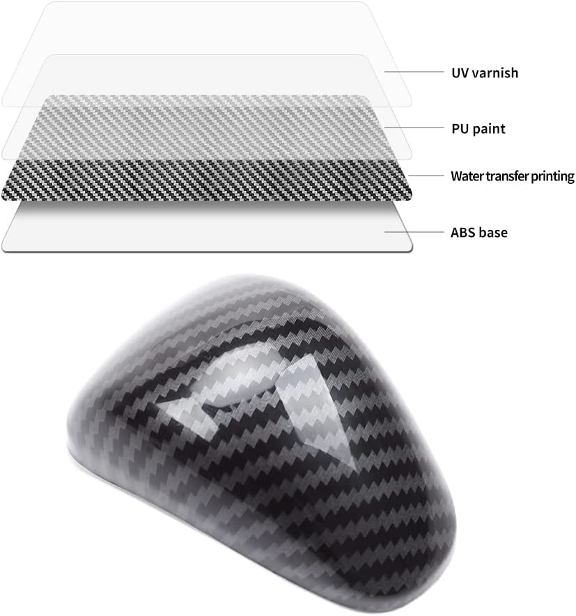 Auto Car Gear Shift Knob Cover Compatible with Accord Sedan 9th Gen (2013-2017) Accessories - Delicate Leather