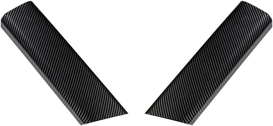 ABS Carbon Fiber Rear Front Inner Door Handles Cover Trim, 2pcs - Delicate Leather