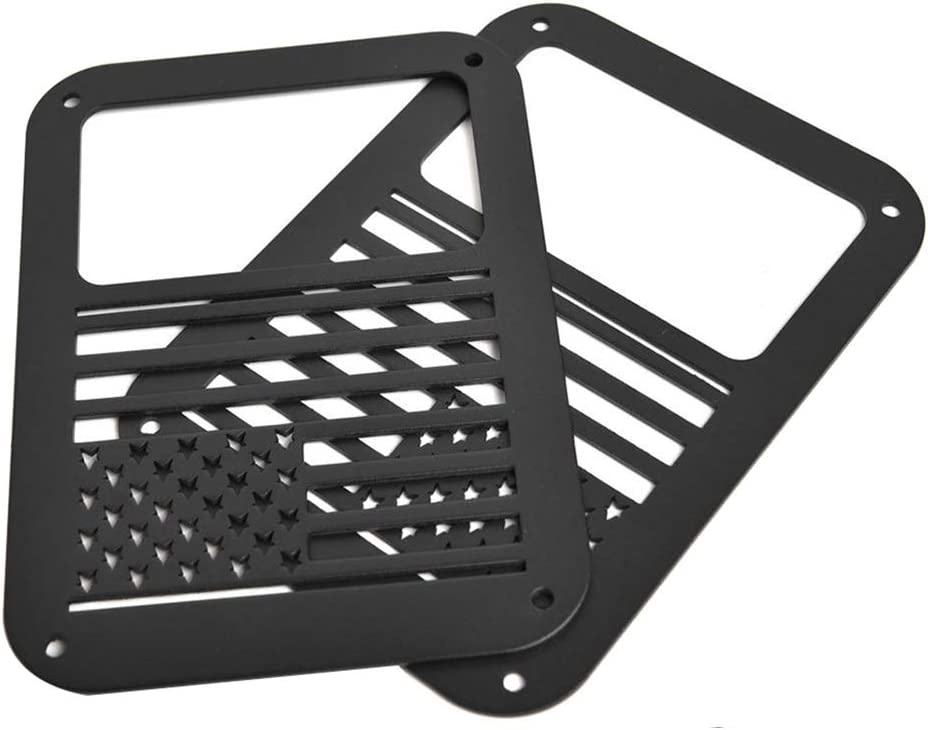 Light Covers US Flag Light Guards Protectors - Delicate Leather