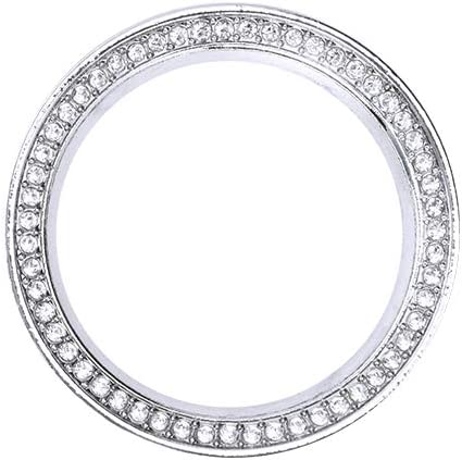 Car Interior Bling Accessories for 3 6 CX-3 CX-5 CX-9 MX-5 Miata Ignition Ring Push Start Stop Engine Decals Stickers Caps Covers Parts Decoration Men Women Zinc Alloy Crystal Silver - Delicate Leather