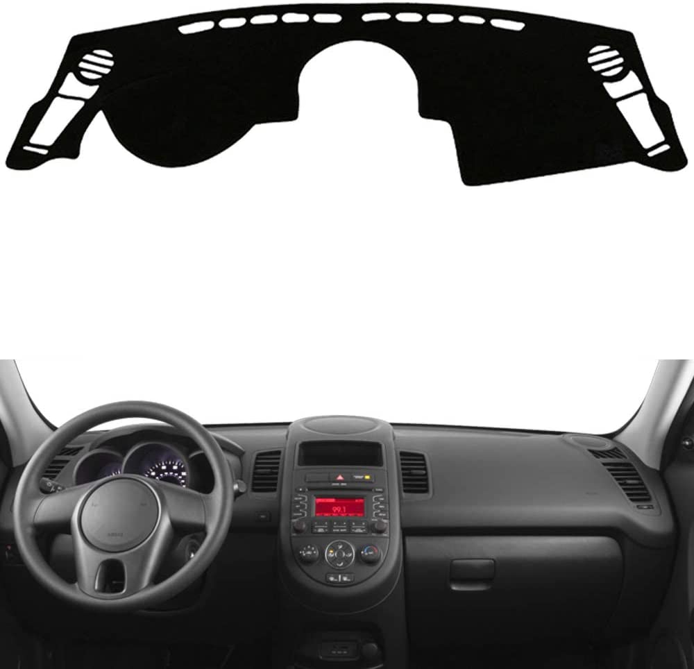 Car Auto Dashboard Cover for Left Hand Drive Dashmat Pad Carpet Dash Mat - Delicate Leather