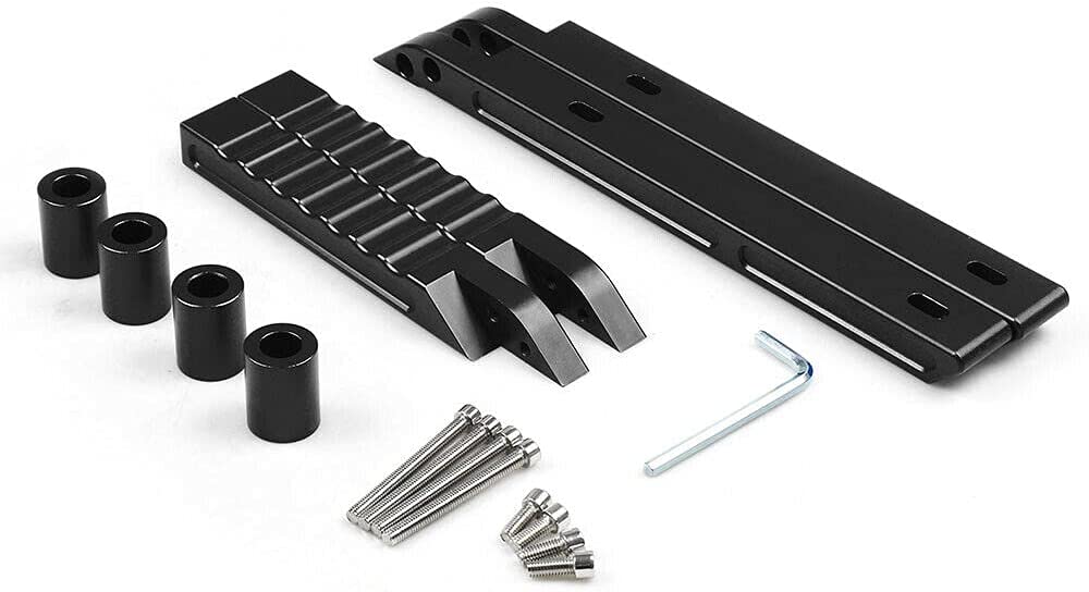 Aluminum Front & Rear Handles Grab Grab Bar Handle Kit Compatible with 2007 - 2018 Wrangler JK - Delicate Leather