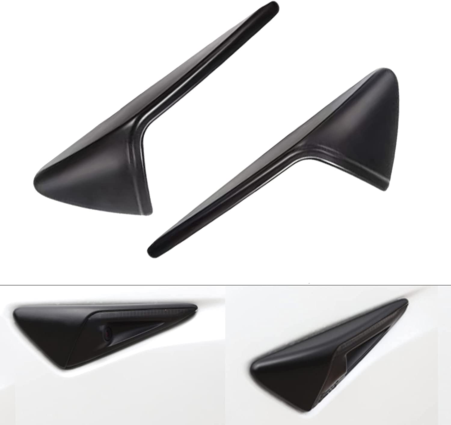 Turn Signal Side Camera Protection Cover Decoration Accessories - Delicate Leather