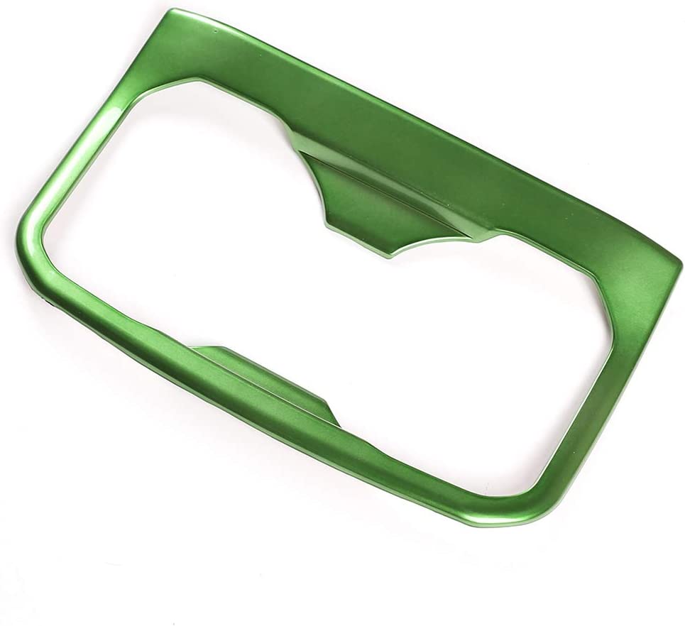 Car ABS Inner Look Interior Rear Seat Armrest Cup Holder Cover Trim Stickers - Delicate Leather