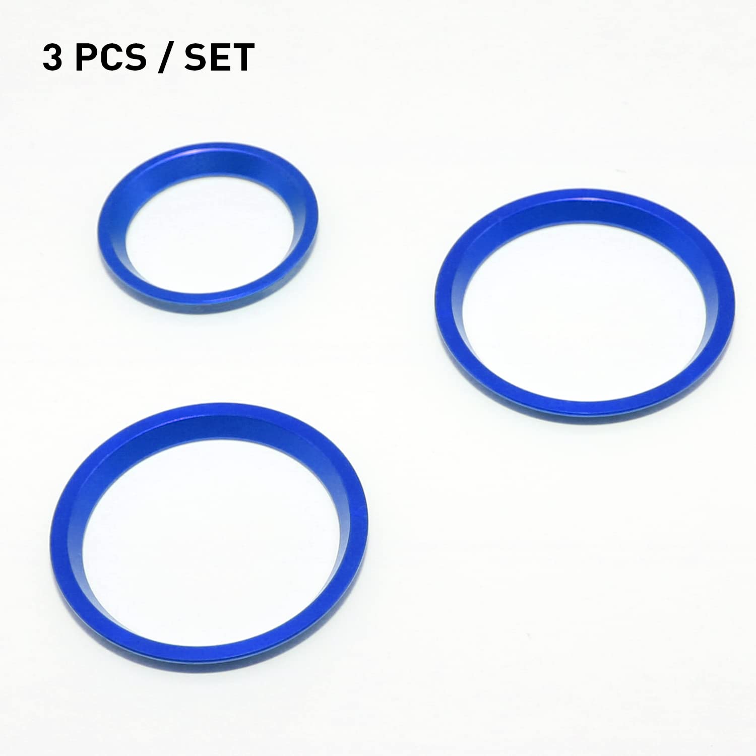 AC Climate Control Knob Outer Ring Covers Compatible with Crosstrek 2018-2023 Forester 2019-2022 Impreza 2017-2023, Air Condition Switch Volume Control Trim - Delicate Leather