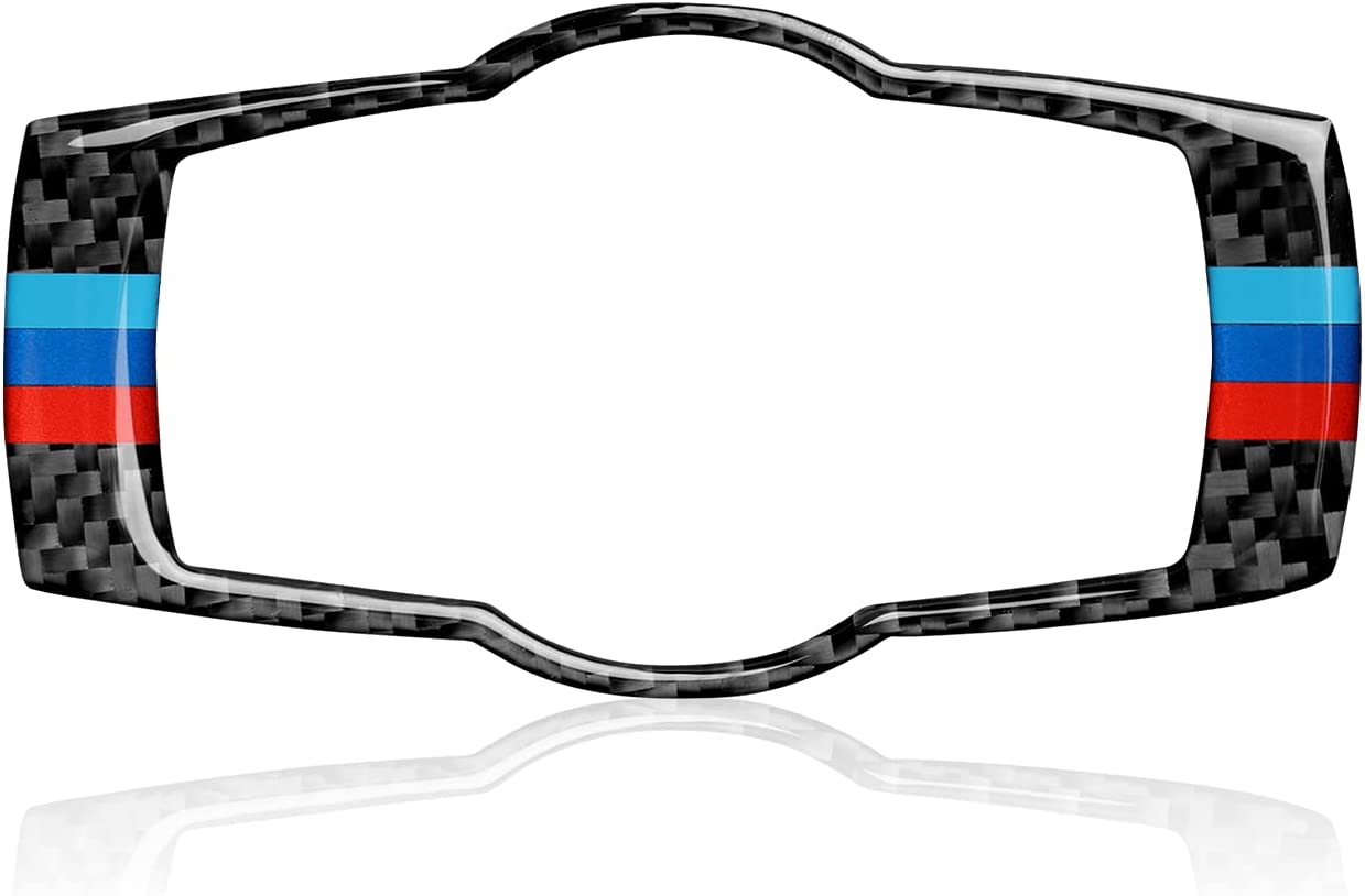 Car Headlight Switch Panel Sticker Decal Carbon Fiber Trim Cover Compatible with E90 E92 E93 2005 2006 2007 2008 2009 2010 2011 2012 Accessories - Delicate Leather