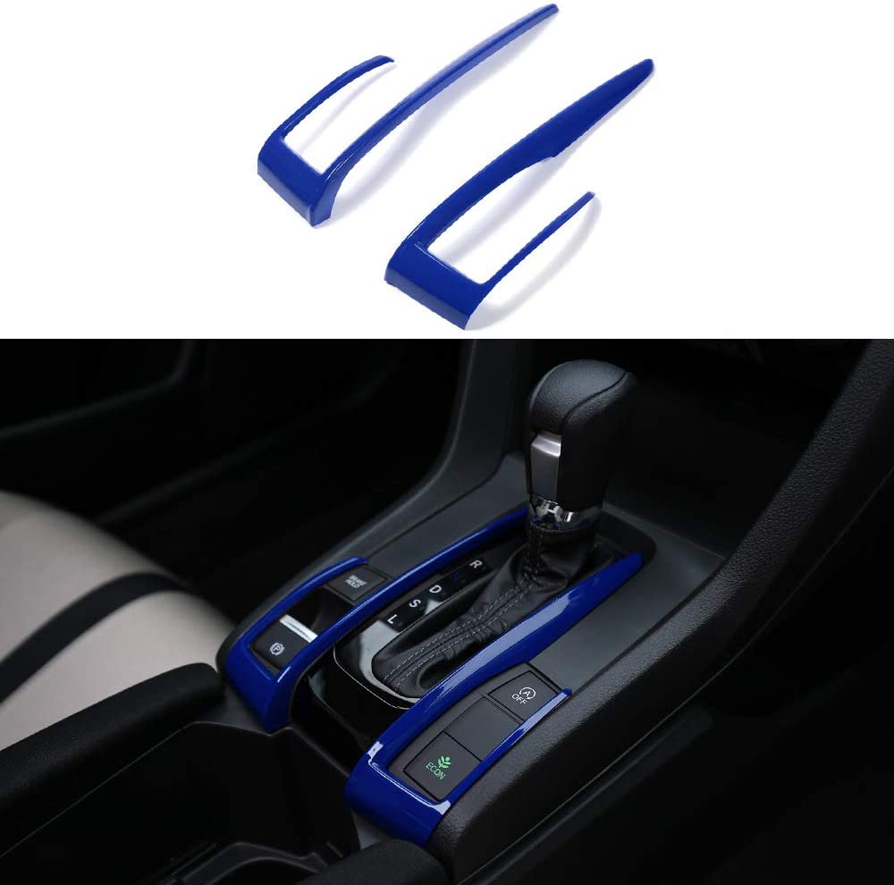 10th Gen Civic Gear Box Trims CVT Automatic Transmission Shift Boots Panel Stickers Compatible with Civic Sedan Hatchback Coupe 2021 2020 2019 2018 2017 2016