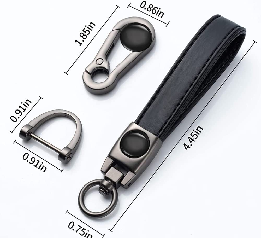 key chain car keyring accessories suitable men and women business gifts birthday gifts (1 piece) - Delicate Leather