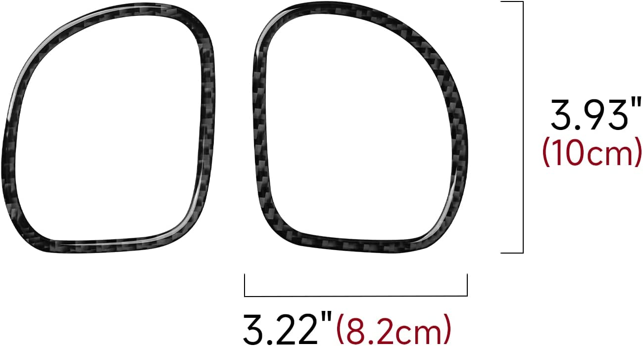 Carbon Fiber Car Co-Pilot Air Outlet Sticker Decal Interior Trim Cover for C5 1998 1999 2000 2001 2002 2003 2004 Accessories - Delicate Leather