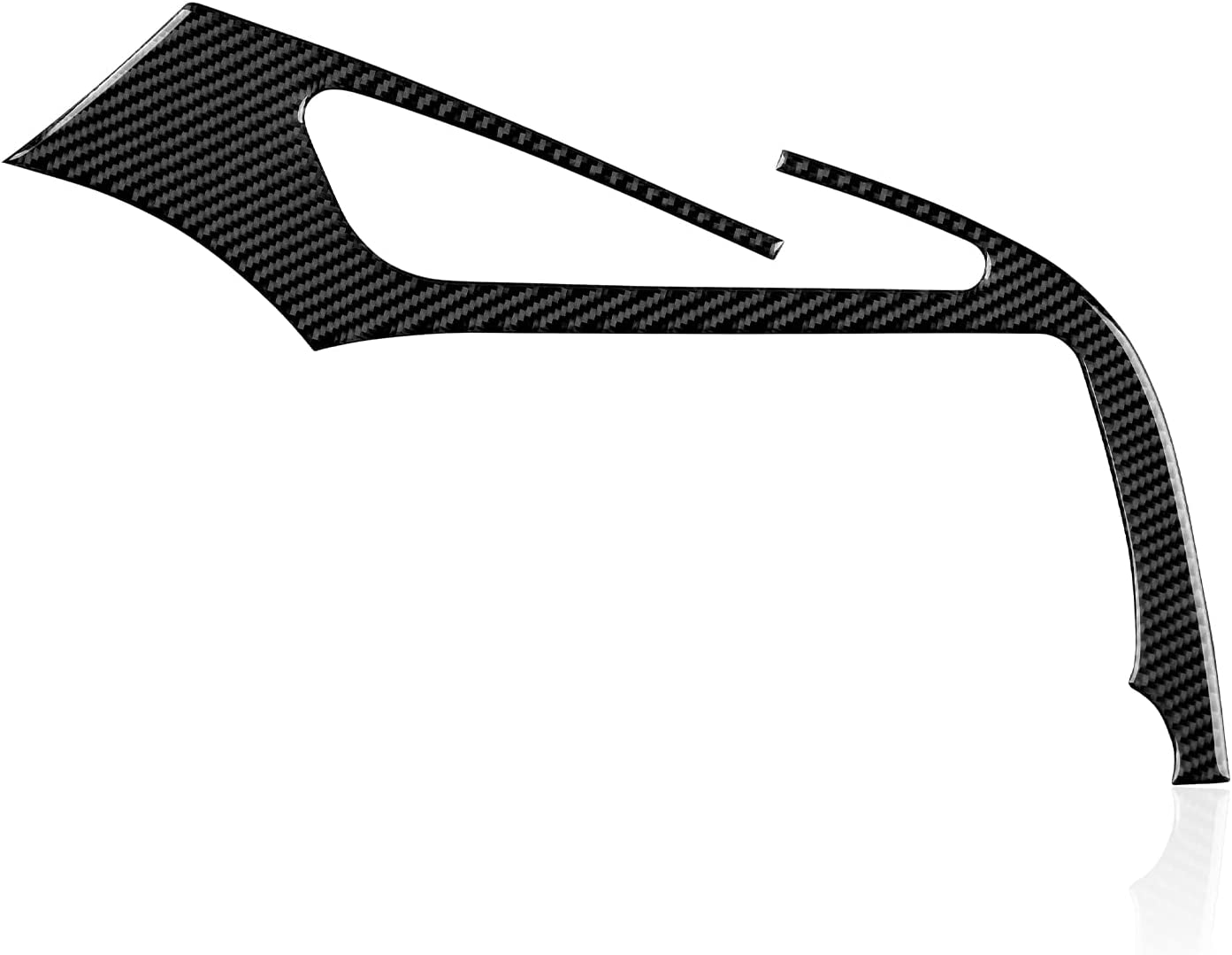 C7 Car Center Air Vent Sticker Decal Carbon Fiber Interior Trim Accessories Cover for C7 2014 2015 2016 2017 2018 2019 - Delicate Leather