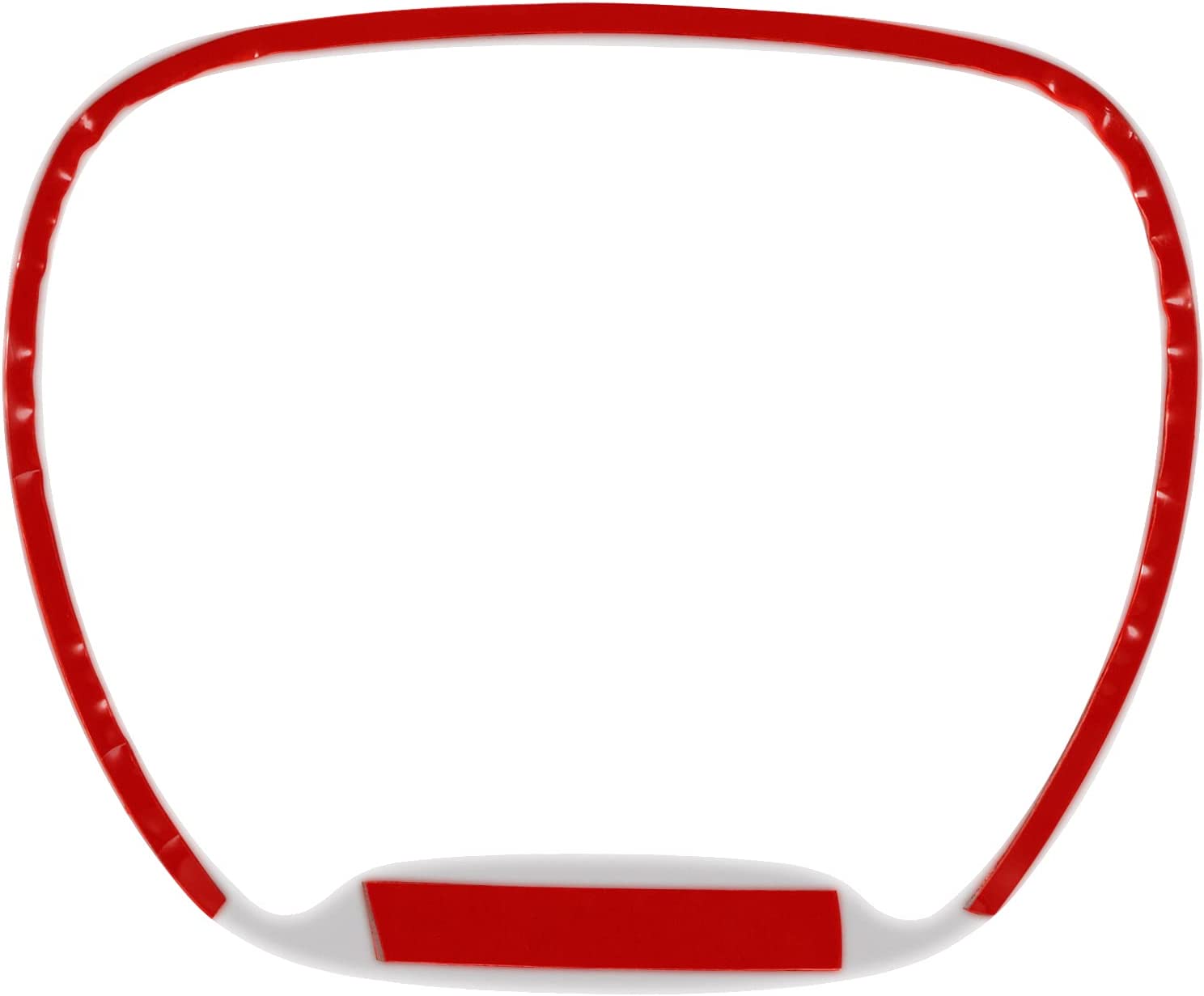 Steering Wheel Cover Trim Interior Accessories for 2015-2021 Challenger & Charger, for 2014-2021 Durango for Grand Cherokee SRT8 (white) - Delicate Leather