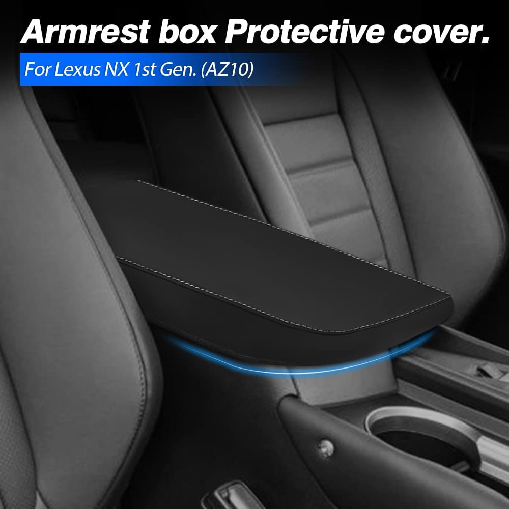 Custom Fit for Center Console Cover 2015-2020 2021 NX NX300h/NX300/NX200t Accessories Armrest Cover Anti-Scratch Leather Protector - Delicate Leather