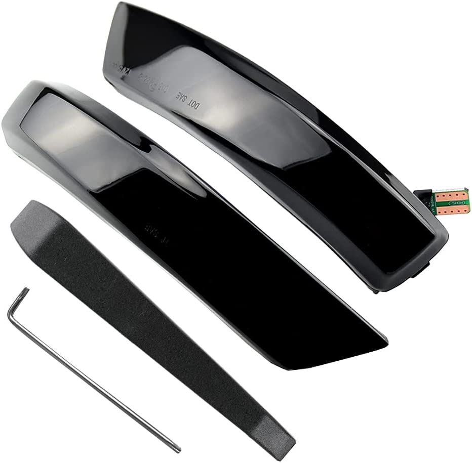 Smoked Lens Dynamic Sequential Led Side Wing Rearview Mirror Lights Turn Signal Blinker Lamp for Ford Focus Mk2 Mk3 Mk4 Mondeo - Delicate Leather