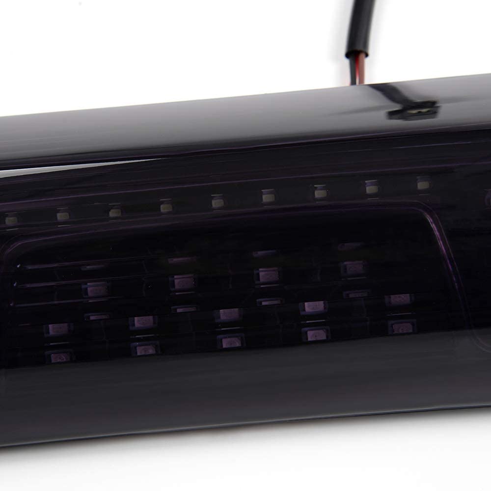 LED 3rd Brake Lights, Compatible with 14-18 Silverado/14-18 Sierra 1500 2500HD SILVERADO 3500/3500HD Third Brake Light Cargo Lamps Black Housing Smoky Lens - Delicate Leather