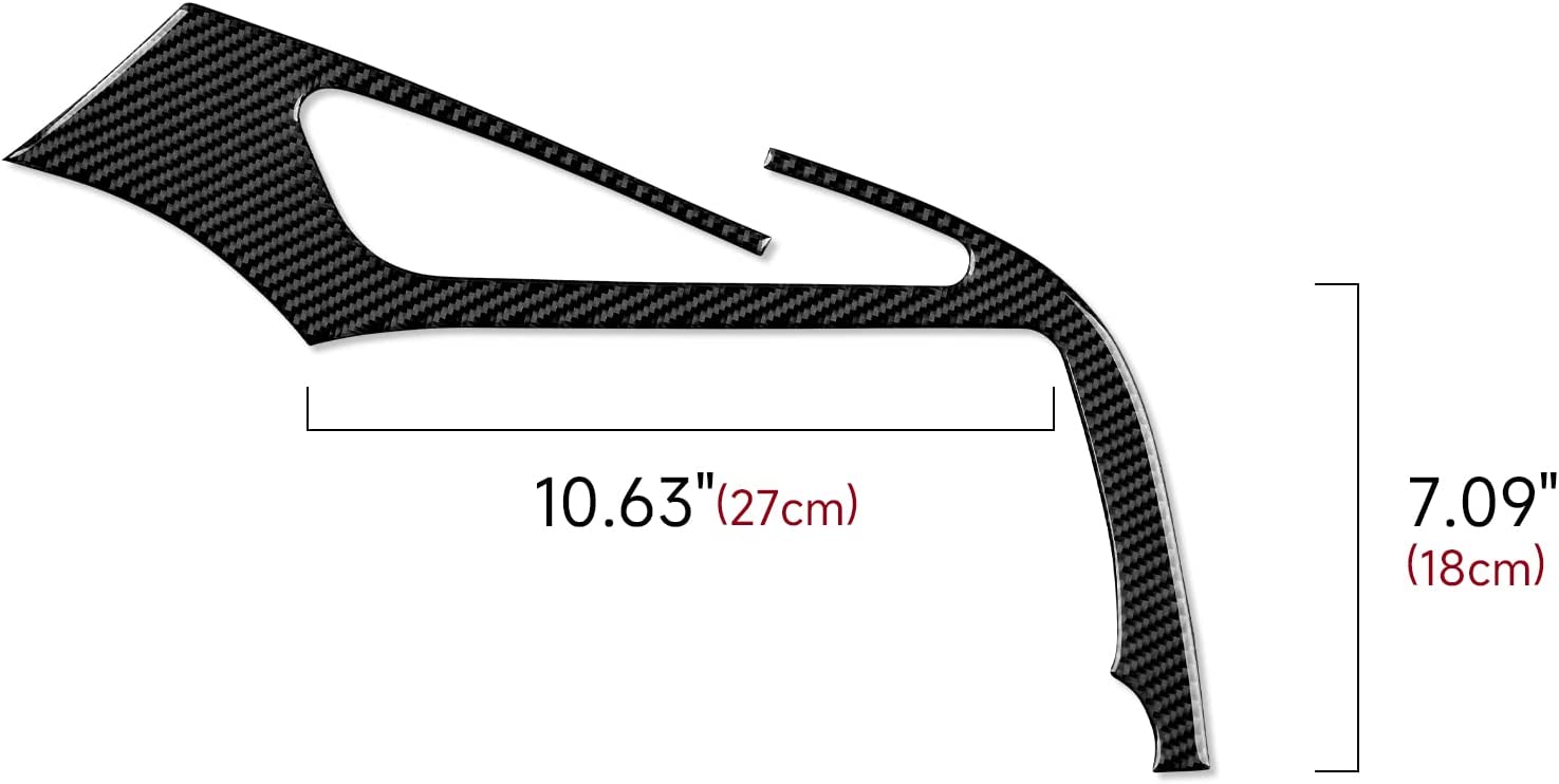 C7 Car Center Air Vent Sticker Decal Carbon Fiber Interior Trim Accessories Cover for C7 2014 2015 2016 2017 2018 2019 - Delicate Leather